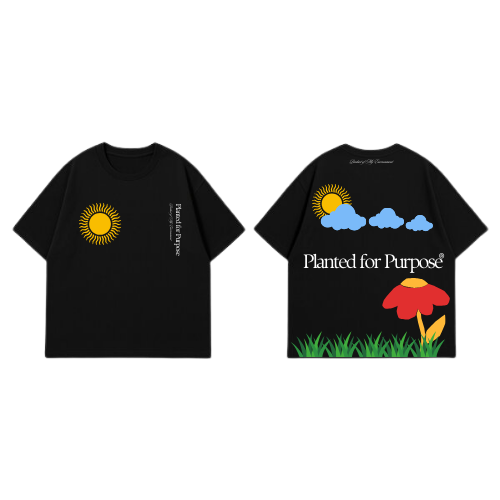 POME organic cotton oversized tee planted for purpose green