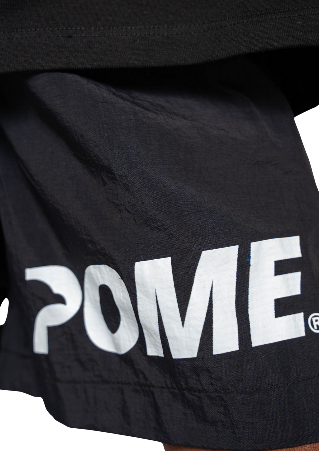 POME active shorts slit design breathable streetwear