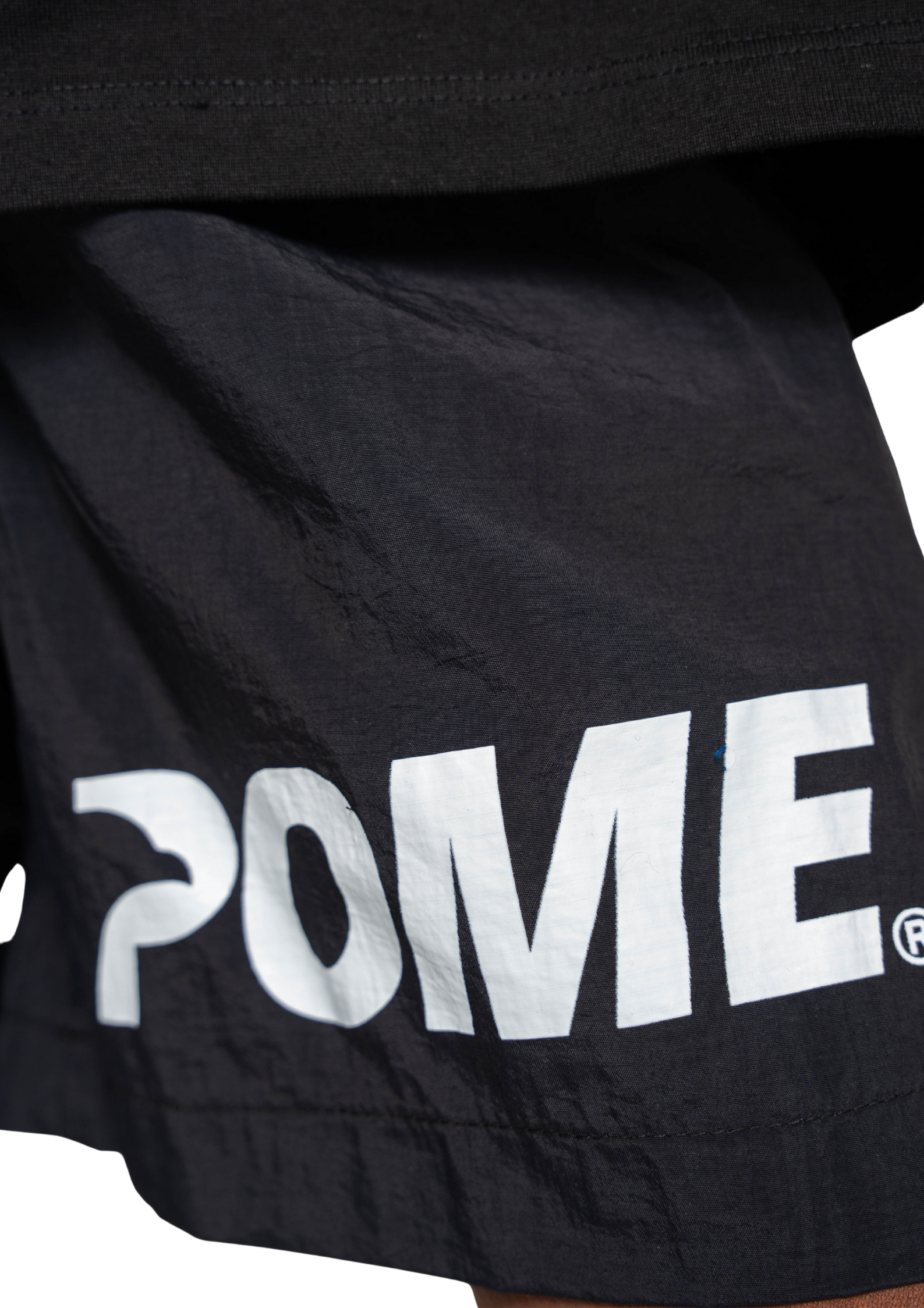 POME active shorts slit design breathable streetwear