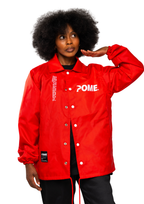 POME coach jacket iron red summer streetwear lightweight