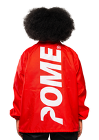 POME coach jacket iron red summer streetwear lightweight