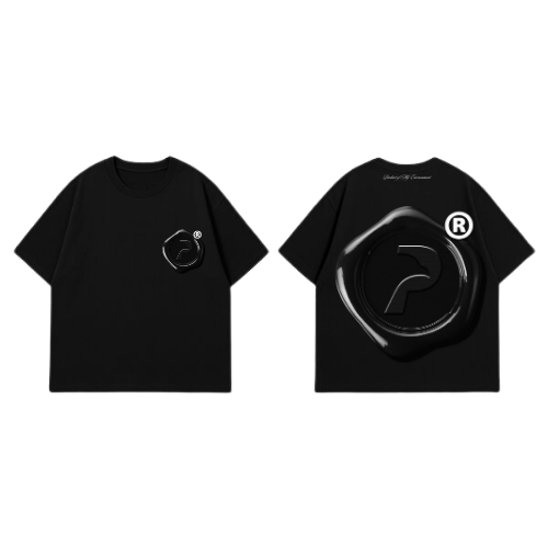 POME oversized tee with wax seal logo streetwear