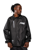 POME midnight black coach jacket streetwear utilitarian