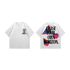 POME oversized tee chase your own horizon white