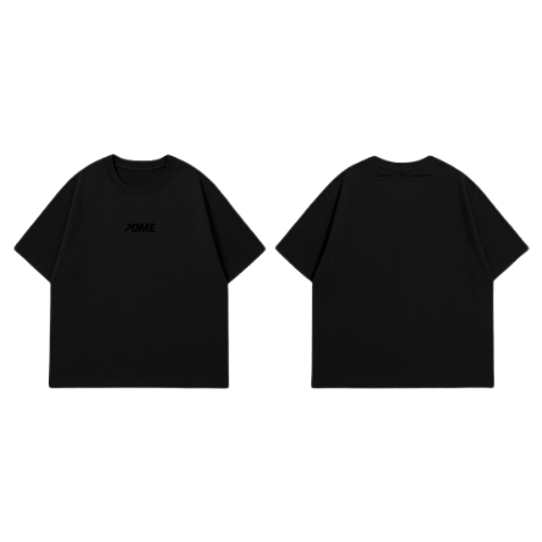 POME monochrome oversized tee New Dawn minimal streetwear