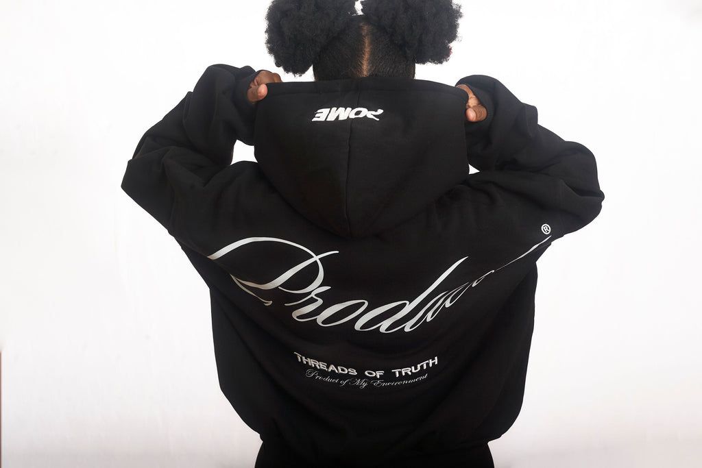THREAD OF TRUTH BLACK HOODIE