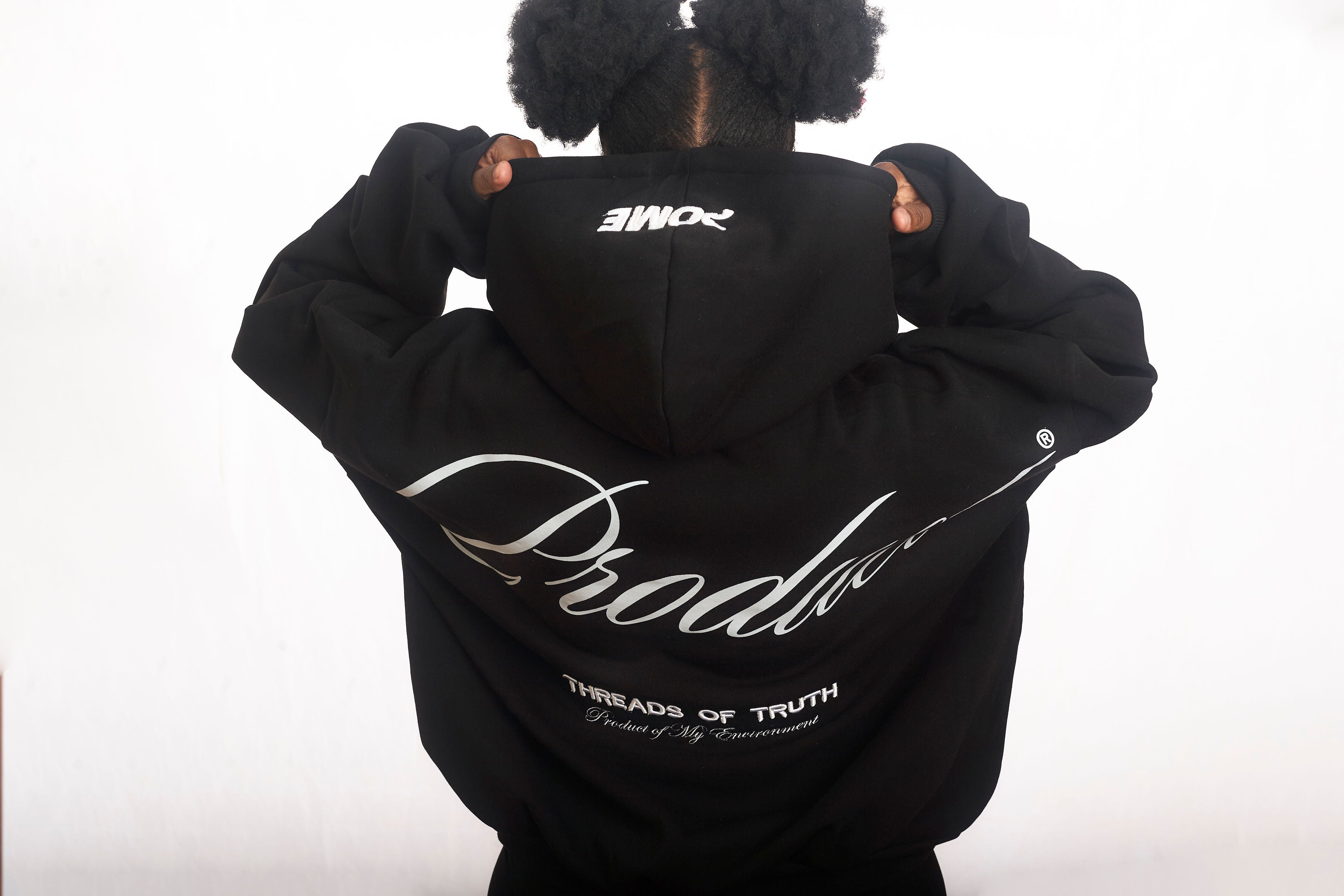 THREAD OF TRUTH BLACK HOODIE