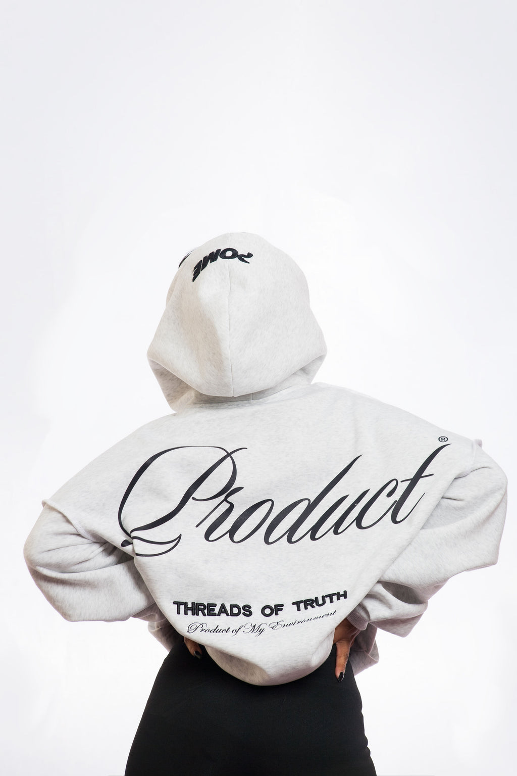 THREAD OF TRUTH ICE GREY HOODIE
