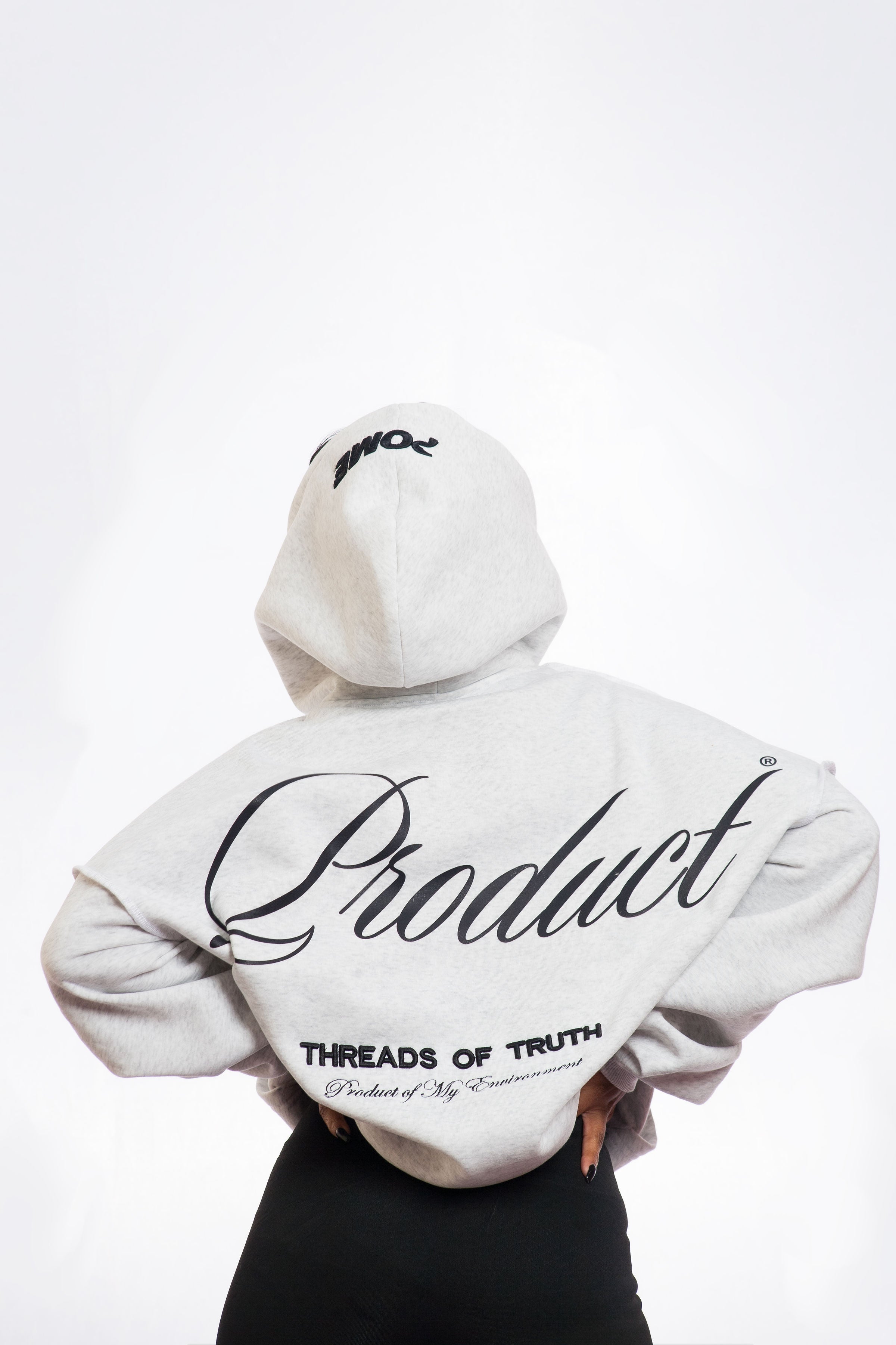 THREAD OF TRUTH ICE GREY HOODIE